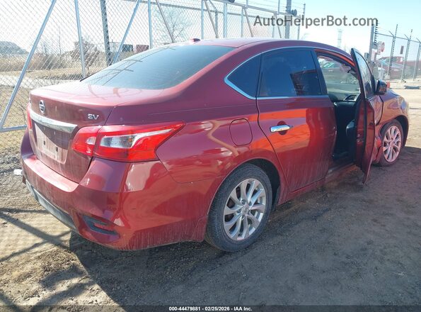 3N1AB7AP0HY252726 2017 NISSAN SENTRA Красный Задняя правая четверть