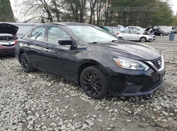 3N1AB7AP0KY223590 2019 NISSAN SENTRA Black Delantero derecho