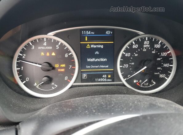 3N1AB7AP0KY223590 2019 NISSAN SENTRA Black Vista del cuadro de instrumentos