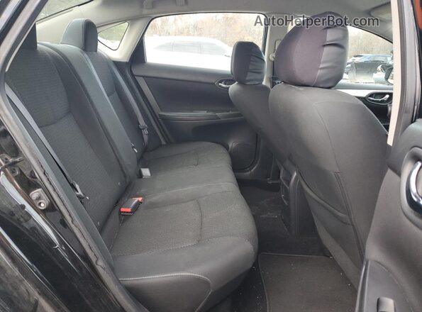 3N1AB7AP0KY223590 2019 NISSAN SENTRA Black Vista de los asientos traseros