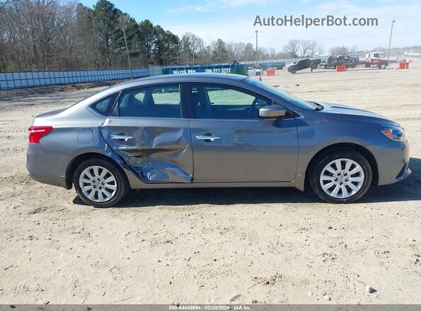 3N1AB7AP1KY266657 2019 NISSAN SENTRA Серый Вид задней части салона