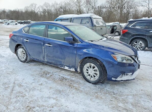 3N1AB7AP2KY385723 2019 NISSAN SENTRA Blue 