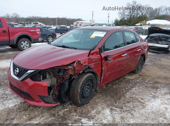 3N1AB7AP3HY288460 2017 NISSAN SENTRA Red წინა ხედი