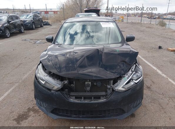 3N1AB7AP3HY331498 2017 NISSAN SENTRA Черный Вид щитка приборов