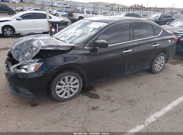 3N1AB7AP3HY331498 2017 NISSAN SENTRA Черный Передняя левая четверть