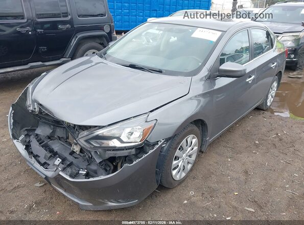 3N1AB7AP3KY260522 2019 NISSAN SENTRA Gray Передня ліва чверть