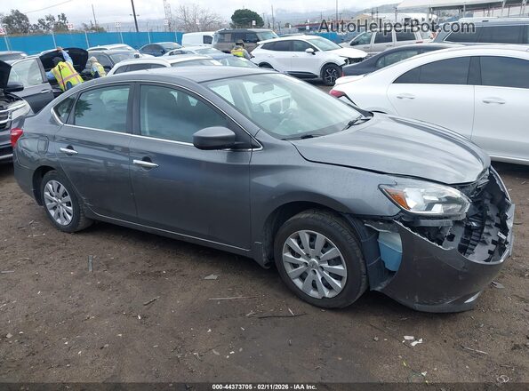 3N1AB7AP3KY260522 2019 NISSAN SENTRA Gray Вид задньої частини салону