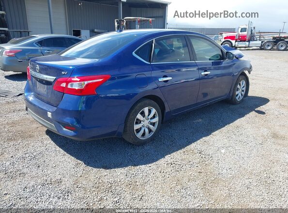 3N1AB7AP4HL657601 2017 NISSAN SENTRA Blue Задня права чверть