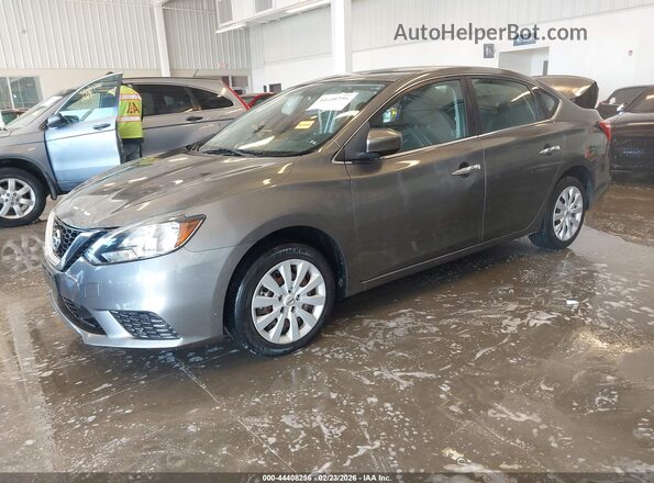 3N1AB7AP5JY205892 2018 NISSAN SENTRA Gray წინა მარცხენა ხედი სამი მეოთხედიდან