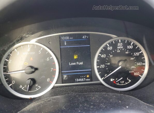 3N1AB7AP5KY242247 2019 NISSAN SENTRA Black Вид щитка приладів