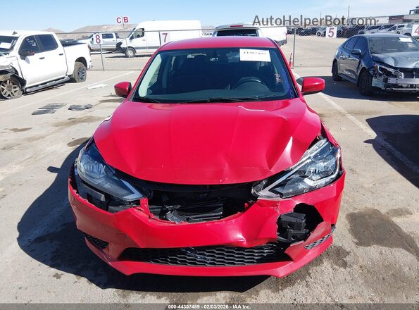 3N1AB7AP7HY373933 2017 NISSAN SENTRA Red ხელსაწყოთა პანელის ხედი