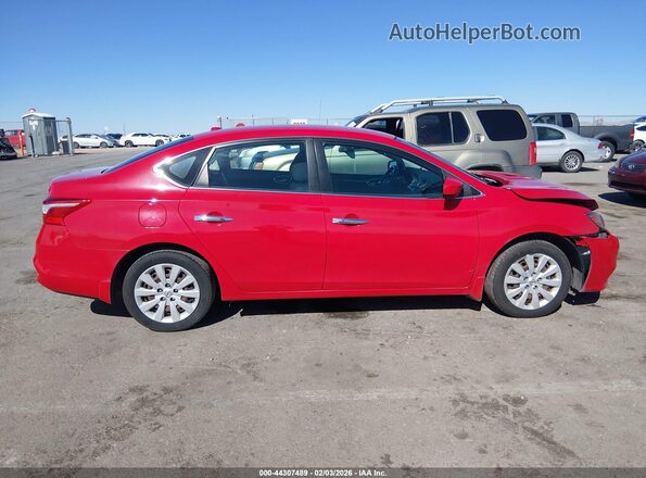 3N1AB7AP7HY373933 2017 NISSAN SENTRA Red უკანა სალონის ხედი