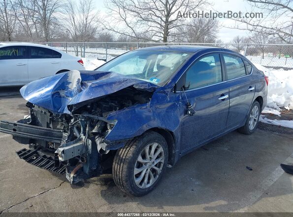 3N1AB7AP8JY216479 2018 NISSAN SENTRA Blue Front left