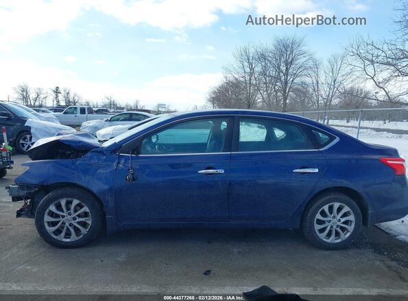 3N1AB7AP8JY216479 2018 NISSAN SENTRA Blue Rear interior view