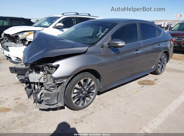 3N1AB7AP8JY268243 2018 NISSAN SENTRA Gray Przód lewy