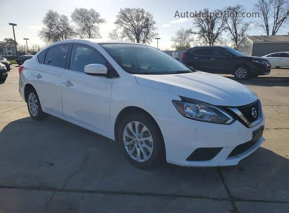 3N1AB7AP8KY409443 2019 NISSAN SENTRA White 