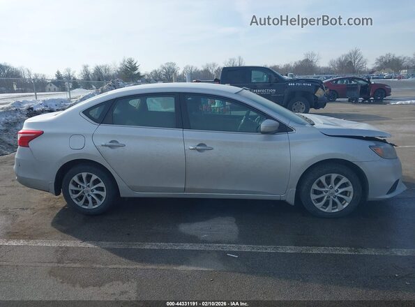 3N1AB7AP9KY262288 2019 NISSAN SENTRA Silver უკანა სალონის ხედი