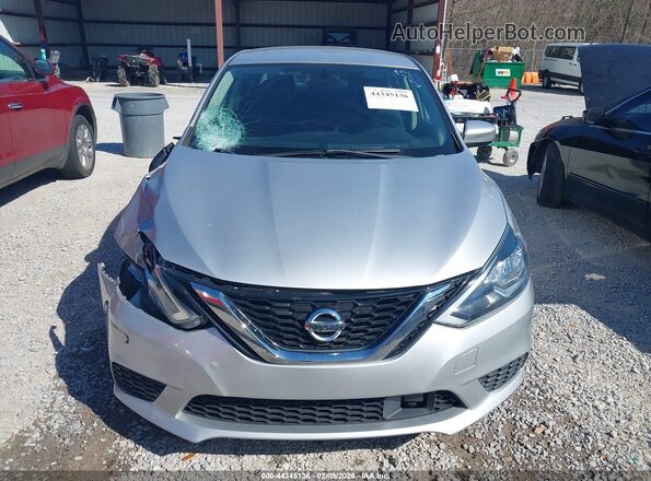 3N1AB7AP9KY335207 2019 NISSAN SENTRA Silver Widok zestawu wskaźników