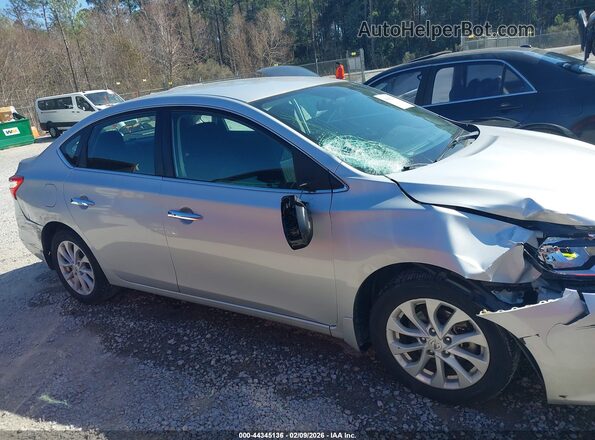 3N1AB7AP9KY335207 2019 NISSAN SENTRA Silver Widok wnętrza z tyłu