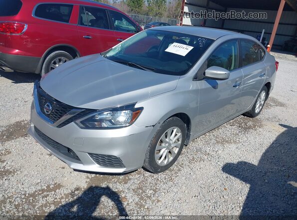 3N1AB7AP9KY335207 2019 NISSAN SENTRA Silver Przód lewy