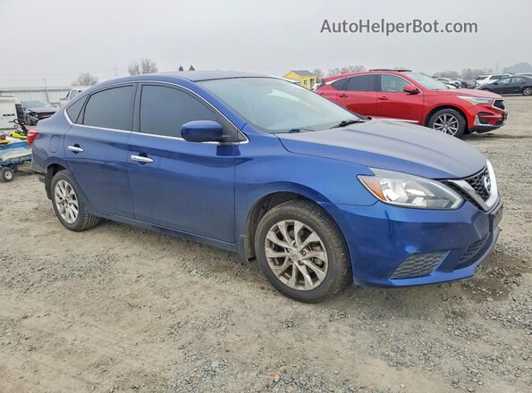 3N1AB7AP9KY394905 2019 NISSAN SENTRA Синий 