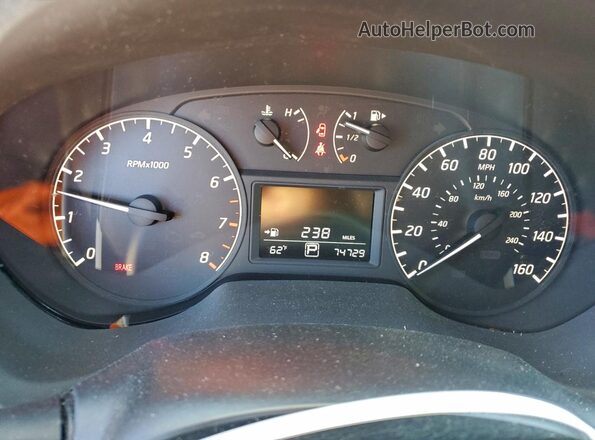 3N1AB7APXGY240811 2016 NISSAN SENTRA White Vista del cuadro de instrumentos