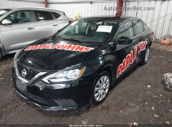 3N1AB7APXHY263264 2017 NISSAN SENTRA Черный Передняя левая четверть