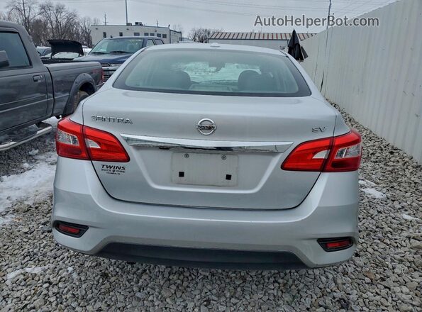 3N1AB7APXKY287586 2019 NISSAN SENTRA Silver 
