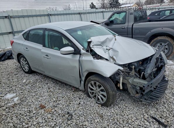 3N1AB7APXKY287586 2019 NISSAN SENTRA Silver 
