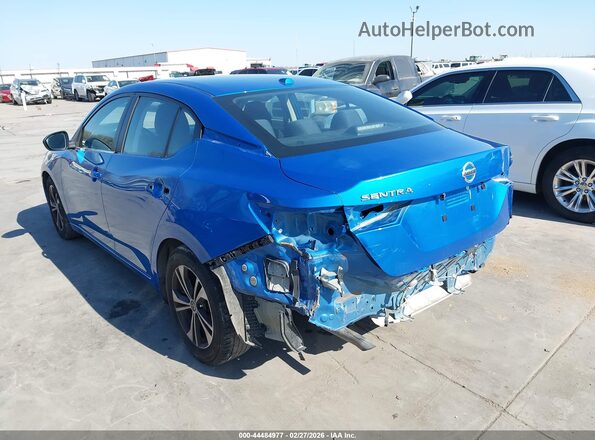 3N1AB8CV0PY245842 2023 NISSAN SENTRA Синий Задняя левая четверть