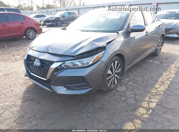 3N1AB8CV4MY326001 2021 NISSAN SENTRA Gray Դիմացի տեսք