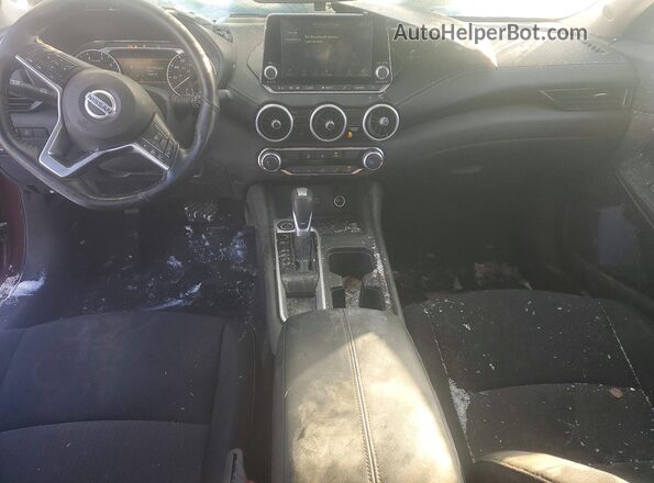 3N1AB8CV7PY225684 2023 NISSAN SENTRA Burgundy Widok deski rozdzielczej