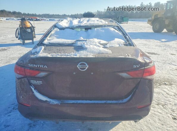 3N1AB8CV7PY225684 2023 NISSAN SENTRA Burgundy Widok z tyłu