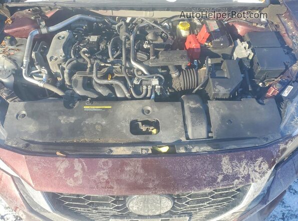 3N1AB8CV7PY225684 2023 NISSAN SENTRA Burgundy Widok wnętrza z tyłu