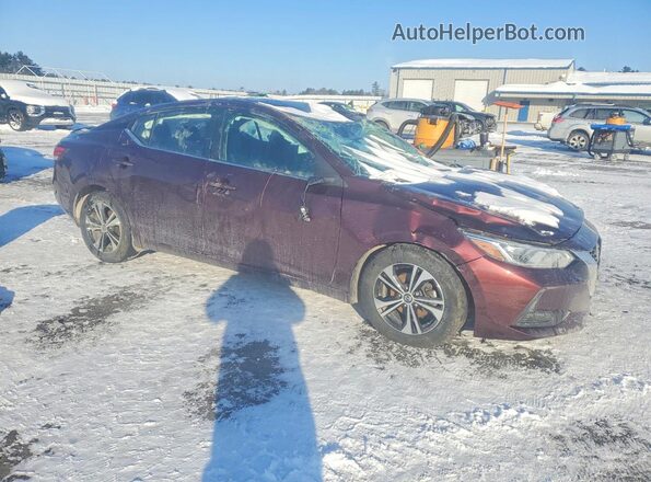 3N1AB8CV7PY225684 2023 NISSAN SENTRA Burgundy Przód prawy