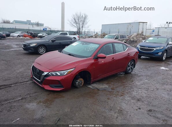 3N1AB8CV7PY319760 2023 NISSAN SENTRA Red Przód lewy