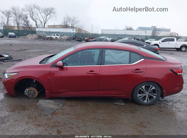 3N1AB8CV7PY319760 2023 NISSAN SENTRA Red Widok wnętrza z tyłu