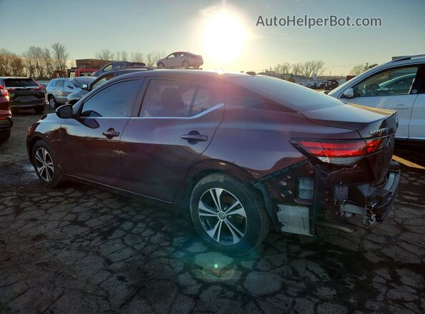 3N1AB8CV8PY266096 2023 NISSAN SENTRA Темно-бордовый Задняя левая четверть