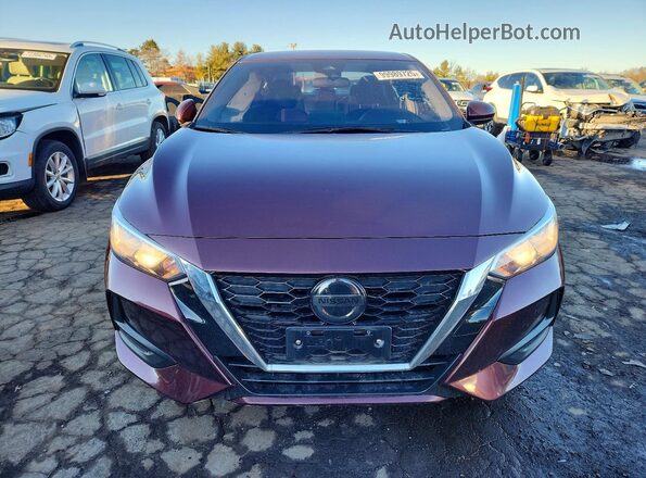 3N1AB8CV8PY266096 2023 NISSAN SENTRA Темно-бордовый Вид спереди