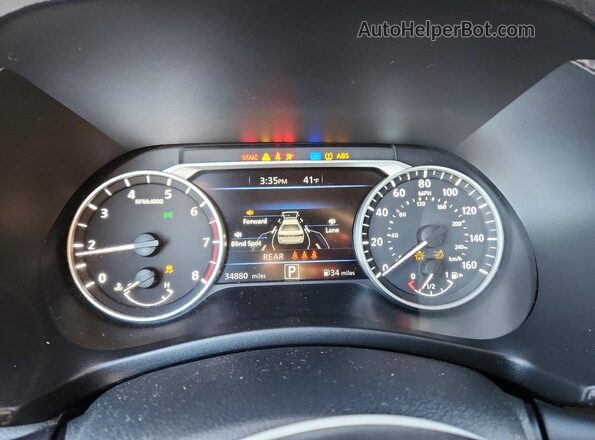 3N1AB8CV8PY266096 2023 NISSAN SENTRA Темно-бордовый Вид щитка приборов