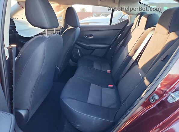 3N1AB8CV8PY266096 2023 NISSAN SENTRA Темно-бордовый Вид задних сидений