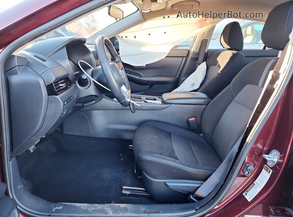 3N1AB8CV8PY266096 2023 NISSAN SENTRA Темно-бордовый Вид салона спереди