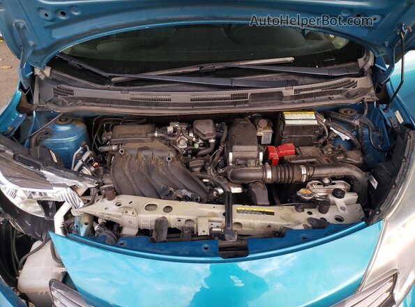 3N1CE2CP8GL354397 2016 NISSAN VERSA Turquoise Widok wnętrza z tyłu
