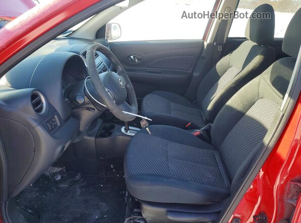 3N1CK3CPXHL247349 2017 NISSAN MICRA Red წინა სალონის ხედი