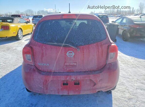 3N1CK3CPXHL247349 2017 NISSAN MICRA Red უკანა ხედი