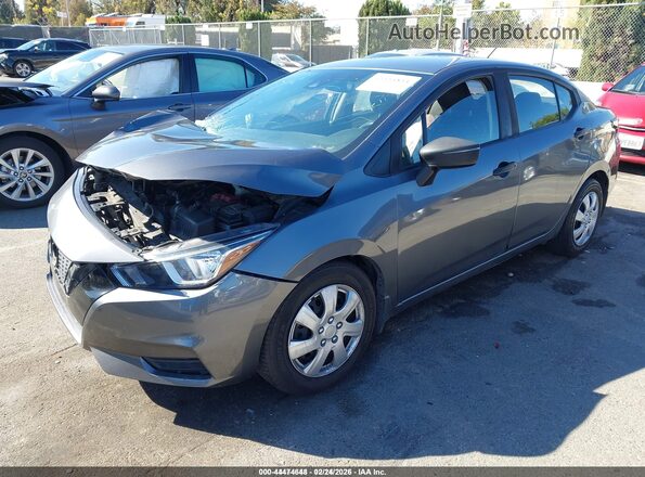 3N1CN8DVXLL808272 2020 NISSAN VERSA Gray Առջևի ձախ երեք քառորդ տեսարան