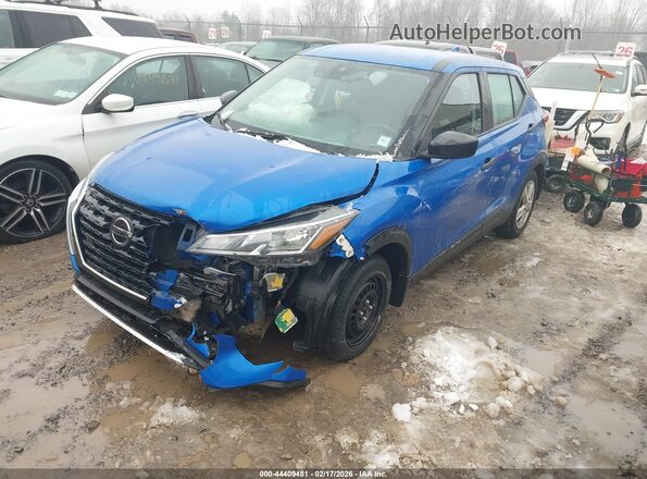 3N1CP5BV1ML514448 2021 NISSAN KICKS Blue Przód lewy
