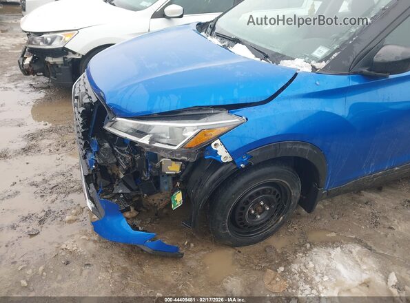 3N1CP5BV1ML514448 2021 NISSAN KICKS Blue Widok z przodu