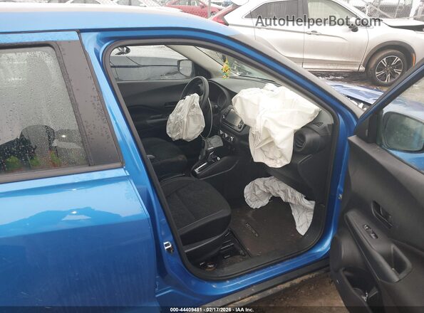 3N1CP5BV1ML514448 2021 NISSAN KICKS Blue Widok wnętrza z przodu
