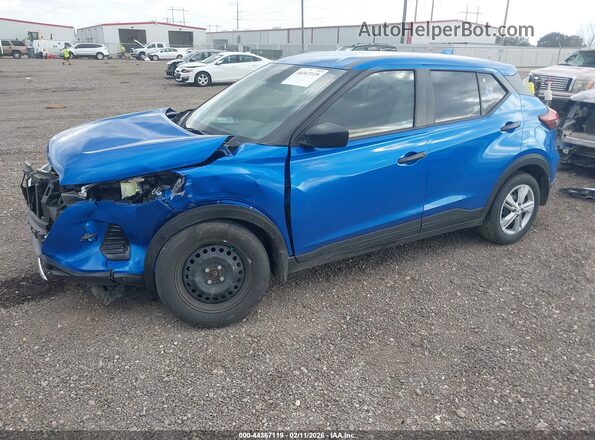 3N1CP5BV9RL595013 2024 NISSAN KICKS Синий Передняя левая четверть